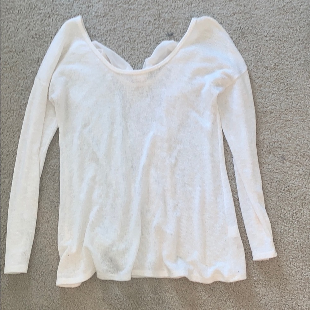 Sweater with bow back